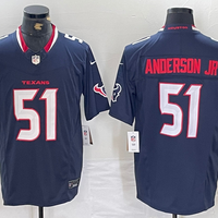 Men's Houston Texans Will Anderson Jr. #51 Navy Game Jersey
