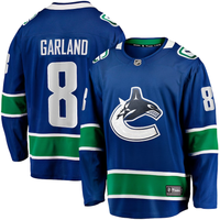 Men's Vancouver Canucks Conor Garland #8 Blue Home Breakaway Jersey1