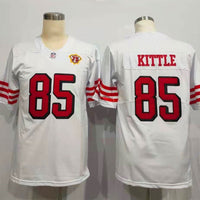 Men's San Francisco 49ers George Kittle 75th Anniversary Game Player Jersey1