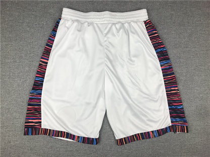 Men's Brooklyn Nets White City Edition Basketball Shorts1