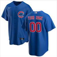 Men's Chicago Cubs1 Royal Alternate Replica Custom Jersey