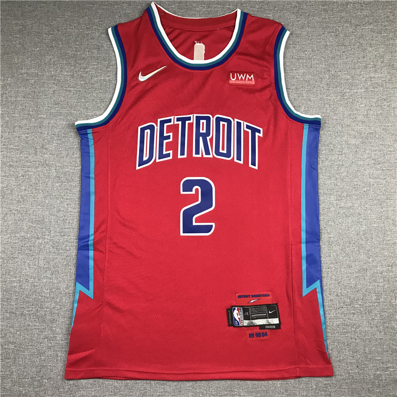Cade Cunningham Detroit Pistons Red 2021-22 Swingman Jersey City Edition - JerseysFreak