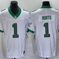 Men's Philadelphia Eagles Jalen Hurts #1 White Game Player Jersey1