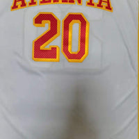 Men's Atlanta Hawks John Collins #20 White 2020/21 Fast Break Player Jersey1