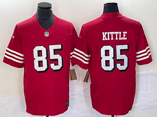 Men's San Francisco 49ers George Kittle #85 Red Vapor Limited Jersey1