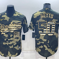 Men's Los Angeles Dodgers Mookie Betts #50 Camouflage Replica Baseball Jersey1