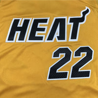 Men's Miami Heat Jimmy Butler #22 NBA Yellow Swingman Jersey1