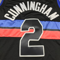 Men's Detroit Pistons Cade Cunningham #2 Black 2022/23 Fast Break Player Jersey1 - Statement Edition