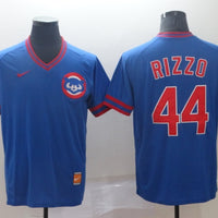 Men's Chicago Cubs Anthony Rizzo #44 Blue Stitched Jersey1