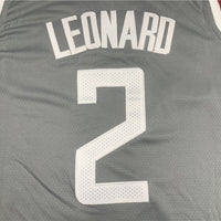 Men's LA Clippers Kawhi Leonard Gray 2020/21 Swingman Jersey1 - Earned Edition