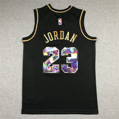 Men's Chicago Bulls Michael Jordan #23 NBA Black Swingman Player Jersey1