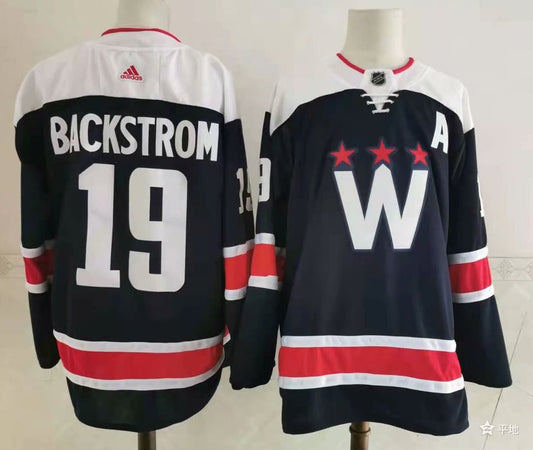 Men's Washington Capitals Nicklas Backstrom #19 Navy Home Breakaway Player Jersey1
