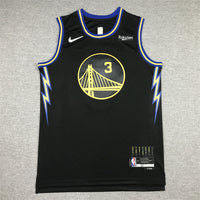 Men's Golden State Warriors Jordan Poole #3 City Edition Black Classic Jersey1