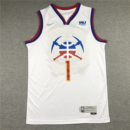 Men's Denver Nuggets Michael Porter Jr. #1 White 2023 Swingman Player Jersey1