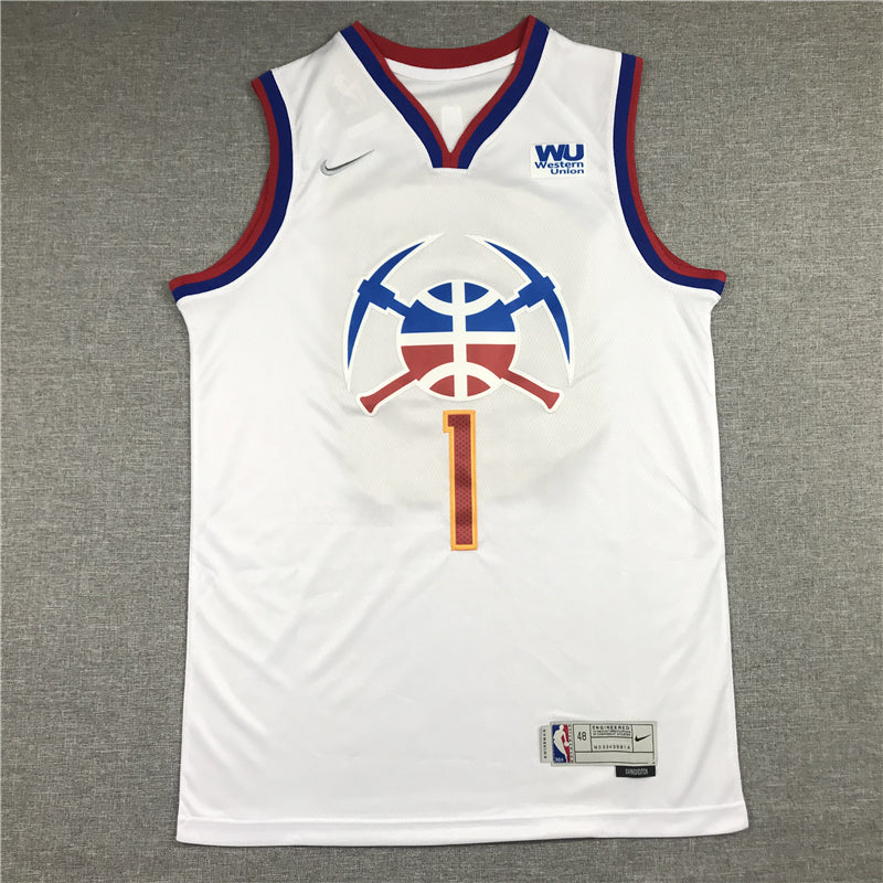 Men's Denver Nuggets Michael Porter Jr. #1 White 2023 Swingman Player Jersey1