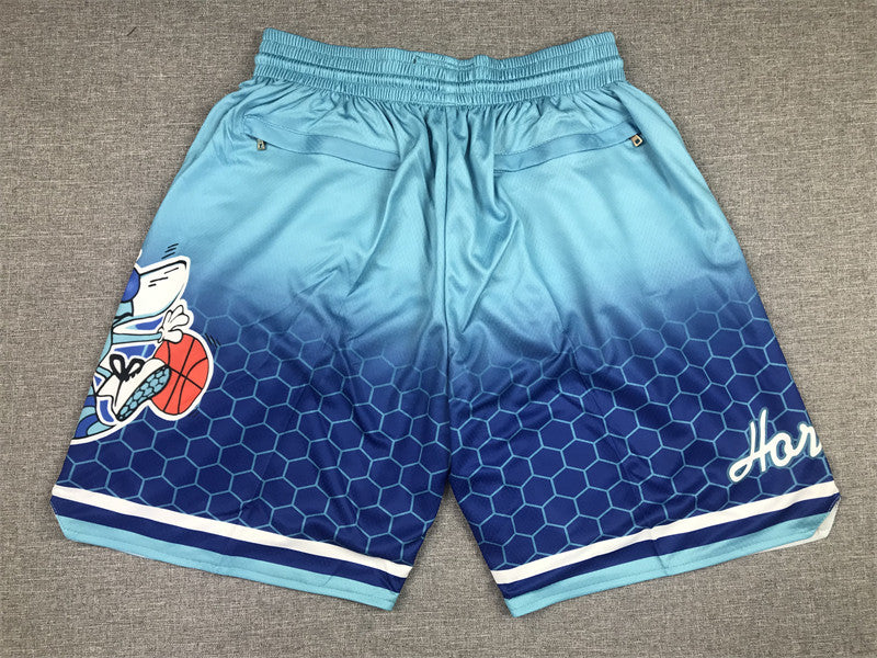 Men's Charlotte Hornets Blue City Edition Basketball Shorts11
