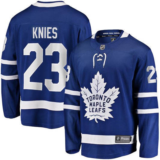 Men's Toronto Maple Leafs Matthew Knies #23 Fanatics Blue Home Breakaway Player Jersey