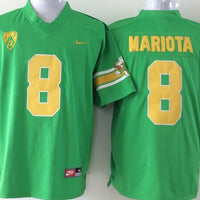 Men's Oregon Ducks Marcus Mariota #8 Green Game Jersey
