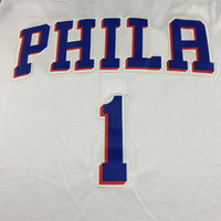 Men's Philadelphia 76ers James Harden #1 White 2022/23 Swingman Jersey1 - Association Edition