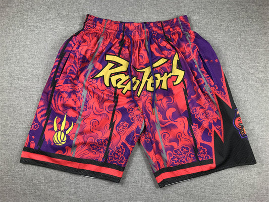 Men's Toronto Raptors Fuchsia Year of the Tiger Edition Pocket Shorts1