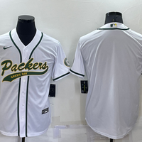 Men's Green Bay Packers White Blank Jersey1