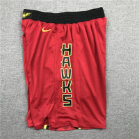Men's Atlanta Hawks Red Basketball Retro Shorts1