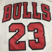 Men's Chicago Bulls Michael Jordan #23 Cream 1995-96 Hardwood Classics Jersey1