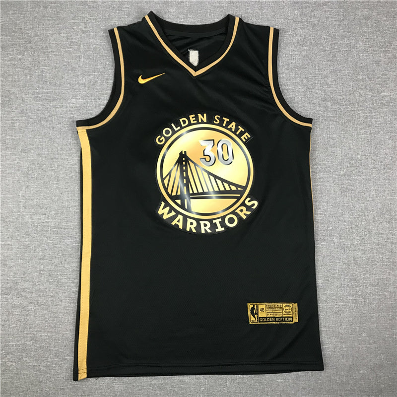 Men's Golden State Warriors Stephen Curry Fanatics Branded Black Swingman Jersey1