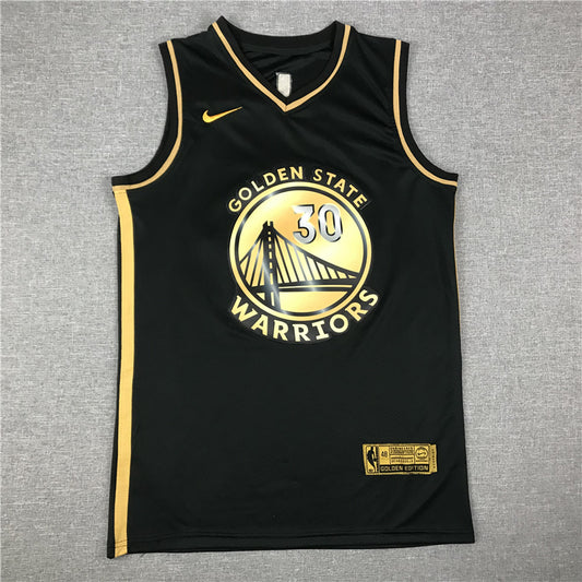 Men's Golden State Warriors Stephen Curry Fanatics Branded Black Swingman Jersey1