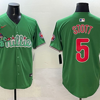 Men's Philadelphia Phillies Bryson Stott #5 Green Replica Team Jersey1
