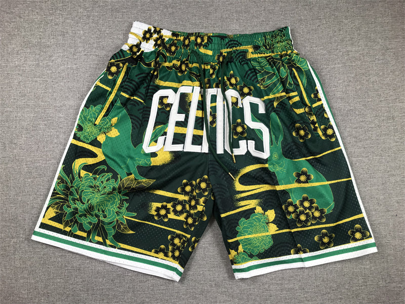 Men's Boston Celtics Year of Rabbit Edition Pocket Shorts1