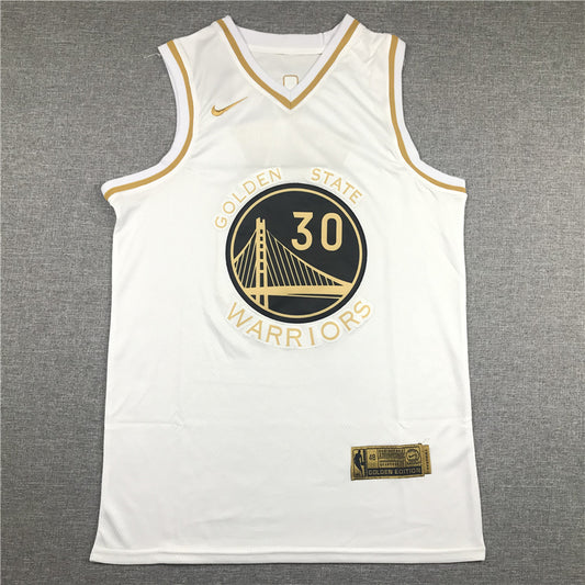 Men's Golden State Warriors Stephen Curry #30 White Swingman Jersey1
