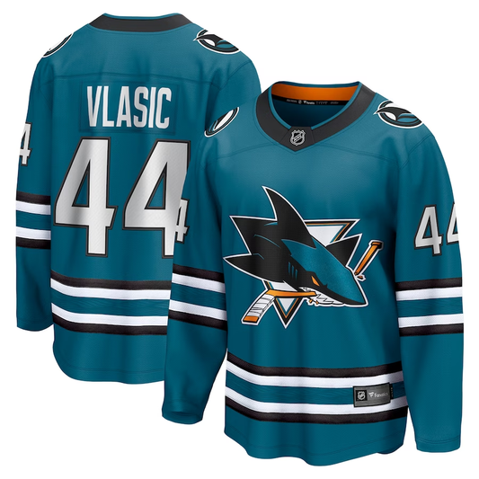 Men's San Jose Sharks Marc-Edouard Vlasic #44 Teal Home Breakaway Player Jersey1