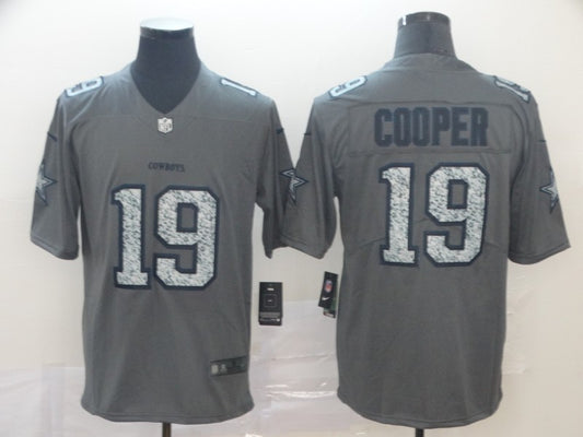 Men's Dallas Cowboys Amari Cooper #19 Gray Player Game Jersey1