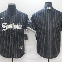 Men's Chicago White Sox Black City Connect Replica Blank Jersey1
