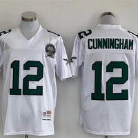 Men's Philadelphia Eagles Randall Cunningham Mitchell & Ness White Legacy Replica Jersey1