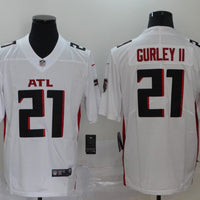 Men's Atlanta Falcons Todd Gurley II #21 White Game Player Jersey1