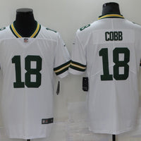 Men's Green Bay Packers Randall Cobb #18 White Game Player Jersey1