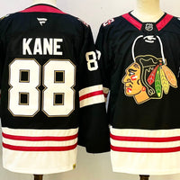 Men's Chicago Blackhawks Patrick Kane #88 Black Premium Player Jersey