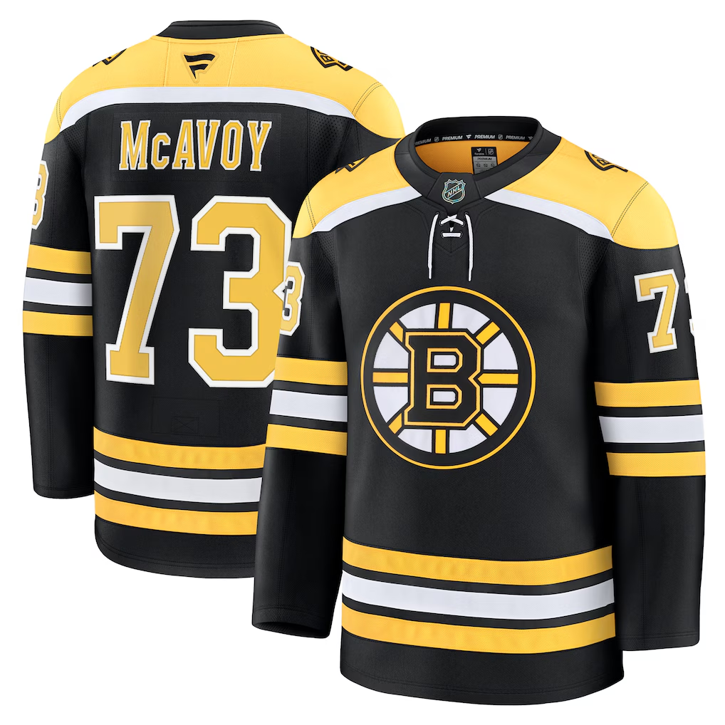 Men's Boston Bruins Charlie McAvoy #73 Fanatics Black Home Premium Jersey