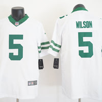 Men's New York Jets Garrett Wilson #5 Legacy White Game Jersey