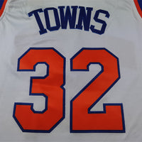 Men's New York Knicks Karl-Anthony Towns #32 White Swingman Jersey1 - Association Edition