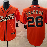 Men's San Francisco Giants Matt Chapman #26 Orange Alternate Replica Jersey