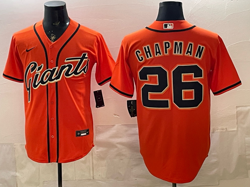 Men's San Francisco Giants Matt Chapman #26 Orange Alternate Replica Jersey