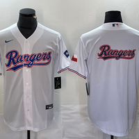 Men's Texas Rangers White Home Replica Player Jersey1