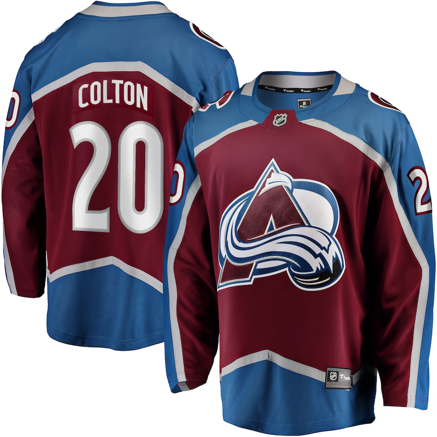 Men's Colorado Avalanche Ross Colton #20 Maroon Home Breakaway Jersey1