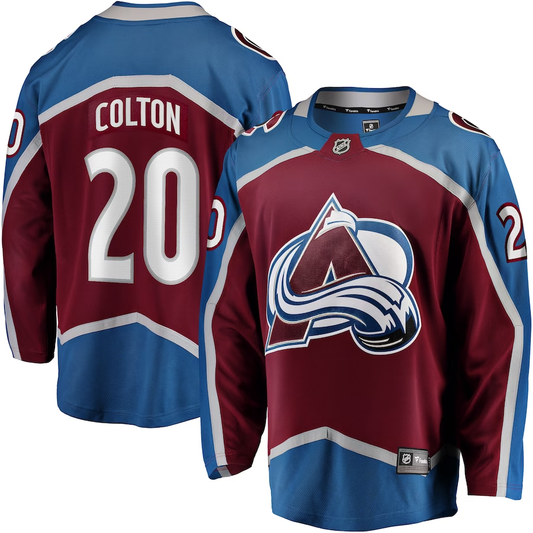 Men's Colorado Avalanche Ross Colton #20 Maroon Home Breakaway Jersey1