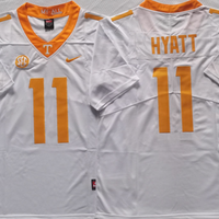 Men's Tennessee Volunteers Jalin Hyatt #11 White Player Game Jersey