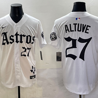 Men's Houston Astros Jose Altuve #27 White Team Player Jersey