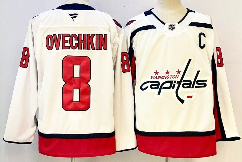 Men's Washington Capitals Alexander Ovechkin #8 Fanatics White Jersey